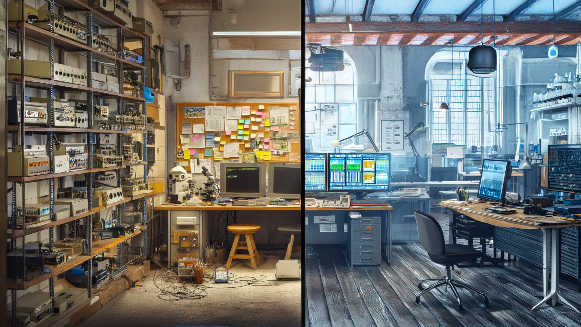 Recognition Science labs then and now